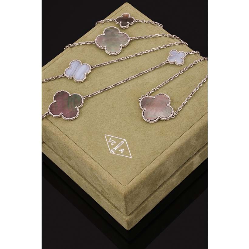 Inline Image - Van Cleef & Arpels, Magic Alhambra, a mother of pearl and chalcedony necklace | Est. £10,000-15,000 (+ fees)