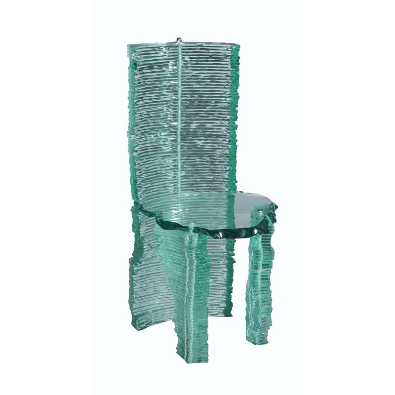 Danny Lane (b. 1955), a stacked float glass chair 