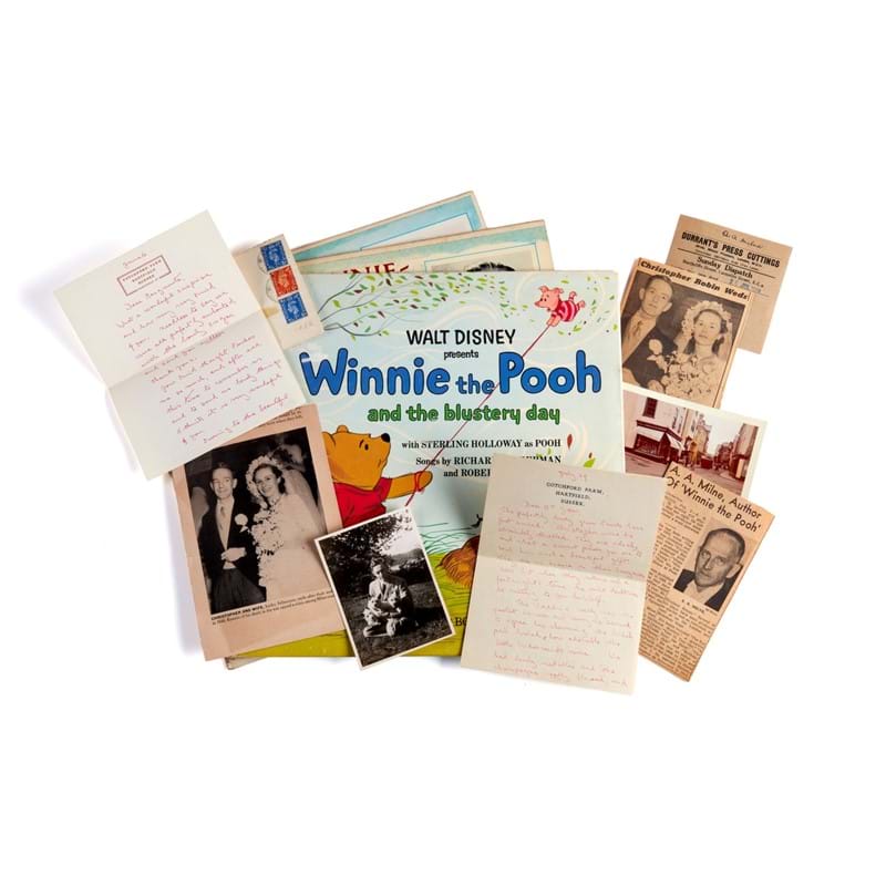 Collection of autograph letters and cards from the Milnes to Joseph and Joyce Gaus, including signed books 