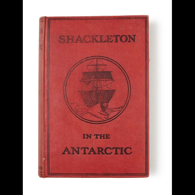 Inline Image - Sir Ernest Shackleton, Shackleton in the Antarctic | inscribed by the author on end paper, 'To Winifred Benchley with the authors kind regards, E. Shackleton Sep 1914' | 50 plates, map on paste down, original red pictorial cloth | Winifred Benchley, (1883-1953), agricultural scientist and 'perhaps Britain's leading authority on weeds in the early twentieth century' | est. £250-350, sold for £434