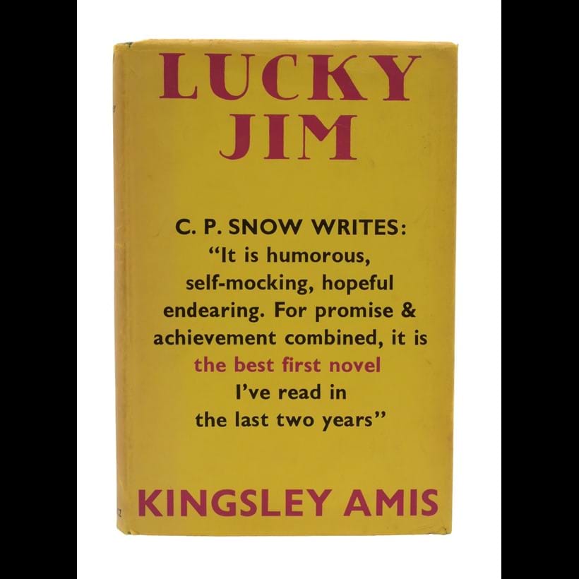 Inline Image - Kingsley Amis, Lucky Jim | first edition, signed by the author | Victor Gollancz, 1953 | est. £800-1,200, sold for £4,375