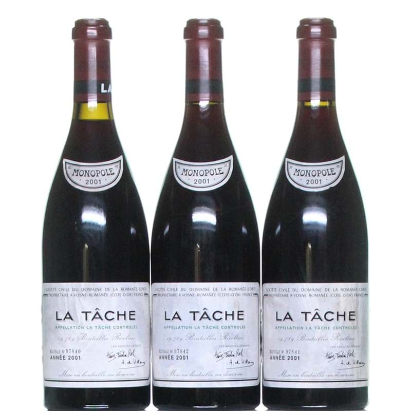 2001 La Tache, Grand Cru, Domaine Romanee-Conti, 6 bottles OWC