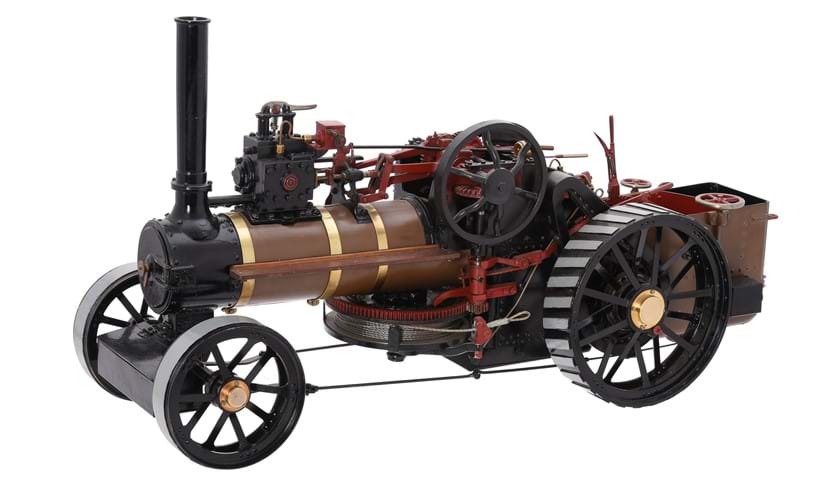Inline Image - Lot 102: An exhibition standard 1 inch scale model of an agricultural ploughing engine | Est. £1,500-2,000 (+fees)
