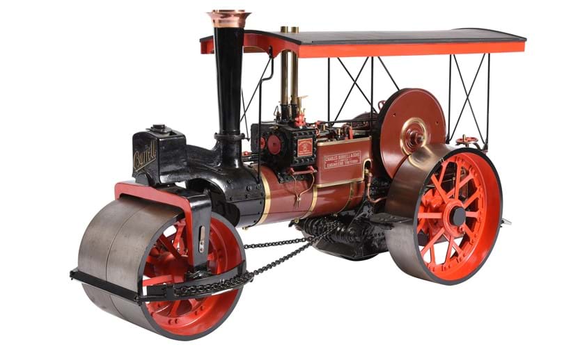 Inline Image - Lot 108: An exhibition standard 2 inch scale model of a Burrell 8 ton Road Roller | Est. £3,000-4,000 (+fees)
