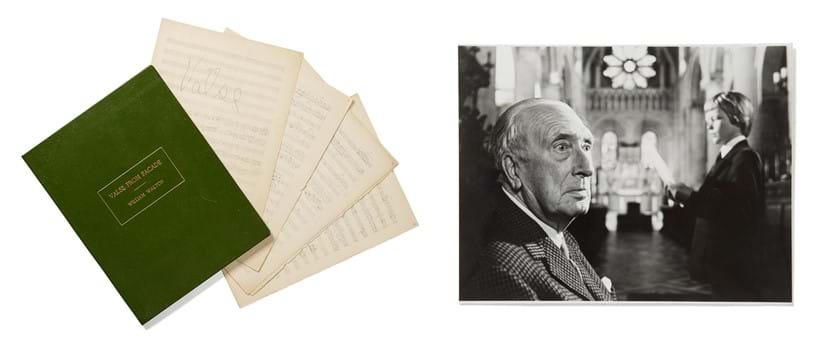 Inline Image - Lot 301: William Walton (1902 - 1983) , autograph manuscript of the 'Valse' from Facade, c. 1922-1923 | Est. £6,000-8,000 (+ fees)