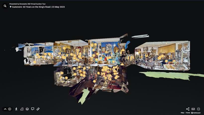 Inline Image - The "Dollshouse View" of Guinevere. You can click on the "View Dollshouse", "View Floor Plan" or "Floor Selector" icon to navigate to the room you want to view.