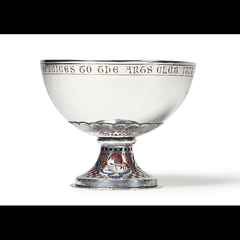 William Burges (1827-1881): A Rare Silver And Enamelled Pedestal Cup For Barkentin