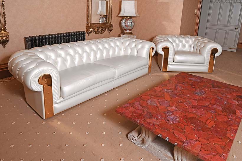 Inline Image - Lot 117: Fendi Casa, Albione, a white leather upholstered suite, modern | Est. £5,000-8,000 (+ fees)