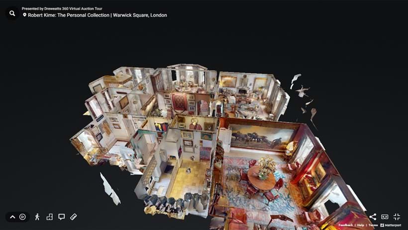 Inline Image - The "Dollshouse View". You can click on the "View Dollshouse", "View Floor Plan" or "Floor Selector" icon to navigate to the room you want to view.