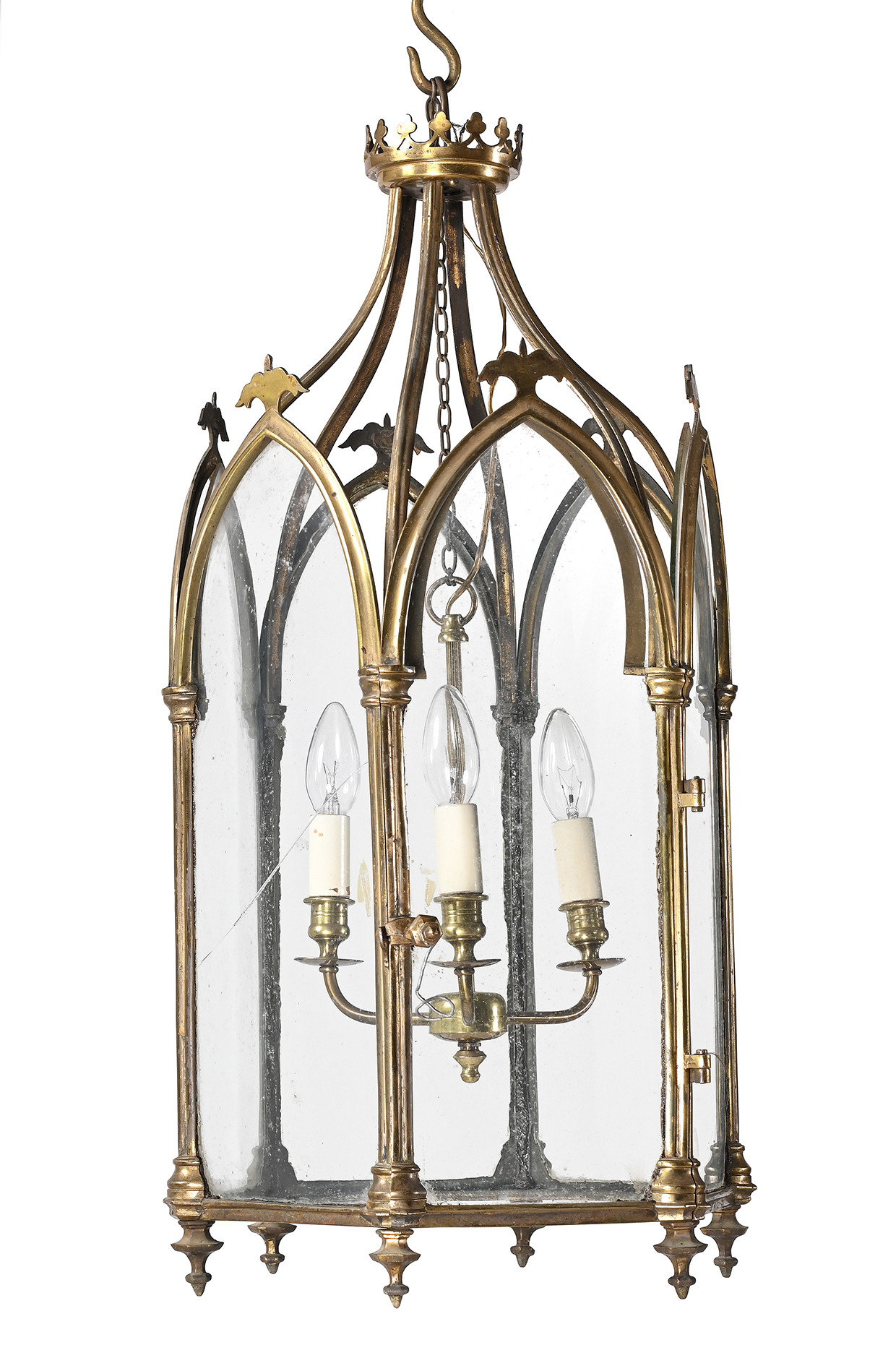 Inline Image - Lot 258: A brass hanging 'Walpole' lantern, by Charles Edwards, modern | Est. £600-800 (+ fees)