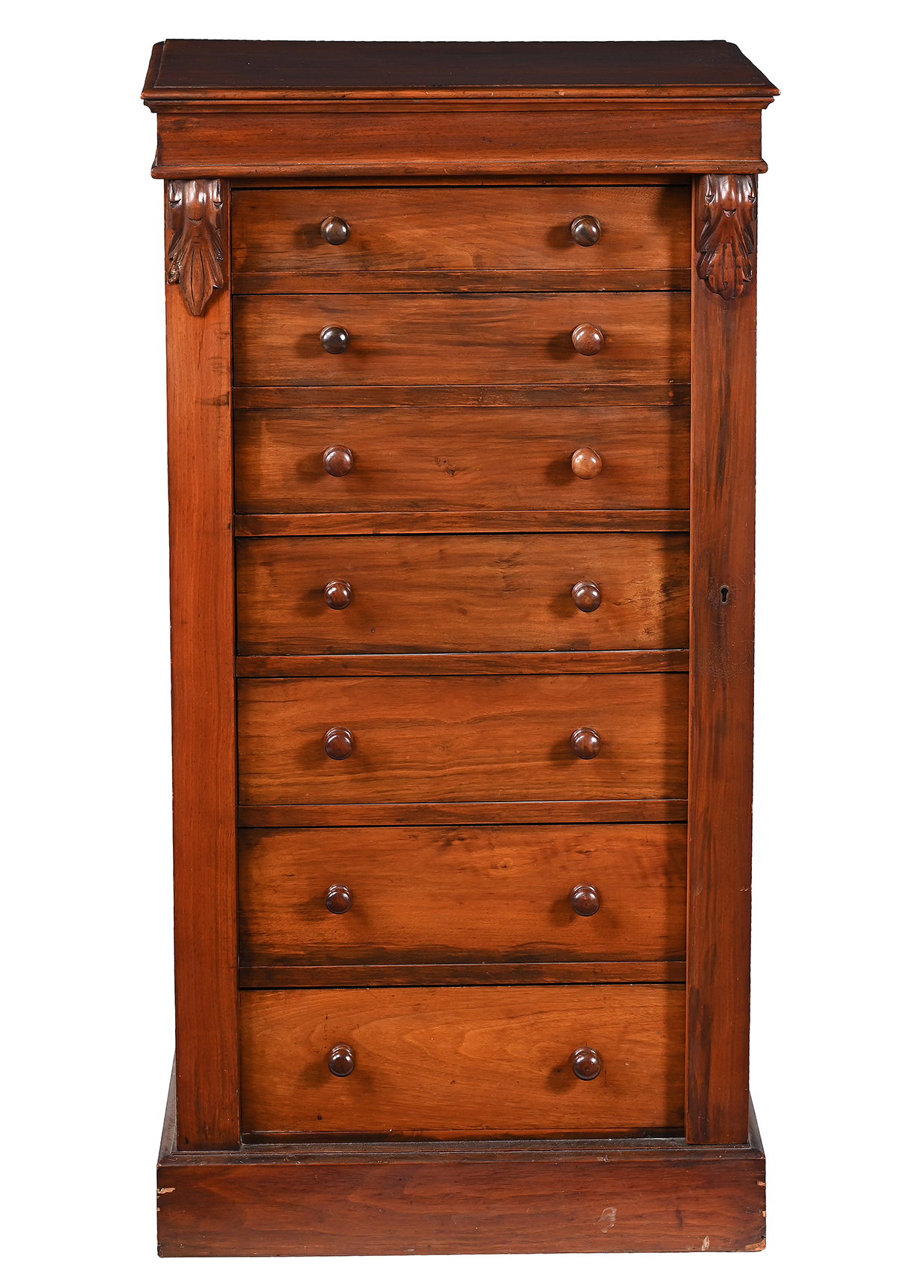 Inline Image - Lot 186: A Victorian mahogany Wellington chest, circa 1870 | Est. £300-500 (+ fees)