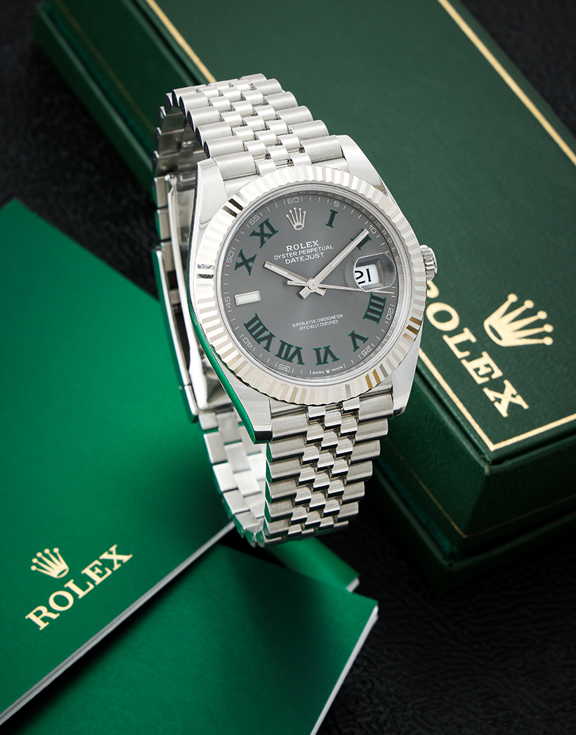 Inline Image - Rolex, Oyster Perpetual Datejust Wimbledon, Stainless Steel Bracelet Watch
 | Est. £7,000-10,000 (+ fees)