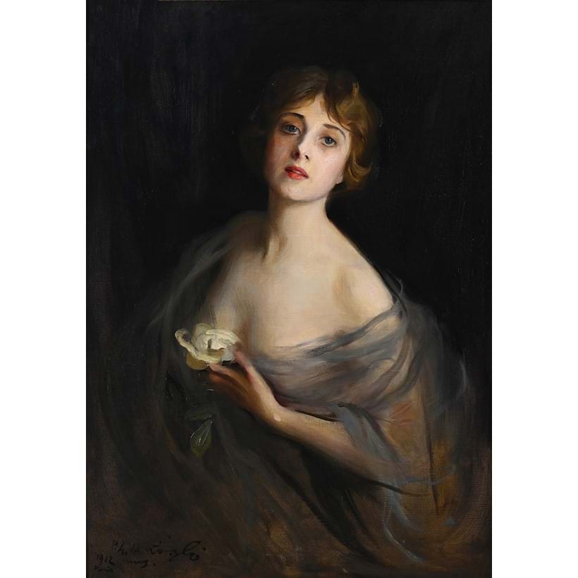 Inline Image - Lot 31: Philip Alexius De László (Hungarian 1869-1937), 'Portrait of Madame Henri Letellier, Née Marthe Fourton', Oil on canvas | Est. £10,000-15,000 (+ fees)