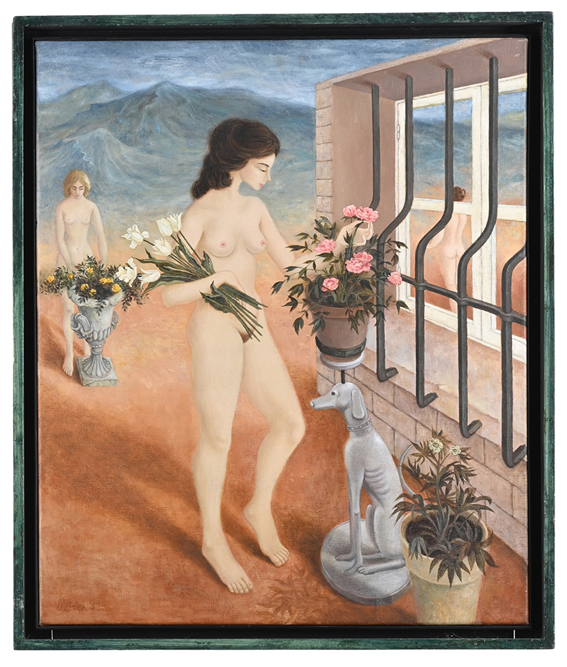 Inline Image - λ Lot 99: Patricia O'Brien, ‘The Flower Garden’, Oil on canvas | Est. £1,000-1,500 (+ fees)