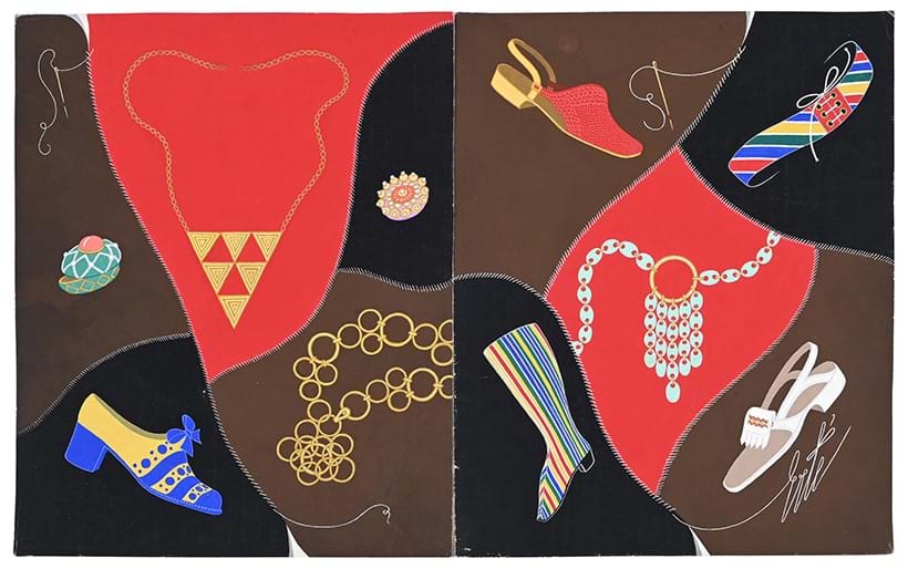 Inline Image - λ Lot 57: Erté, Design for Fashion Publication, Gouache | Est. £800-1,200 (+ fees)