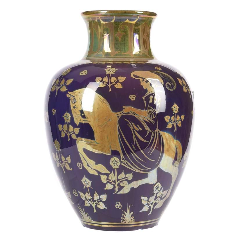 Inline Image - Lot 199: Gordon Forsyth R.I. (1879-1952) for Pilkington's 'Royal Lancastrian' pottery, a lustre vase, first quarter 20th century | Est. £800-1,200 (+ fees)