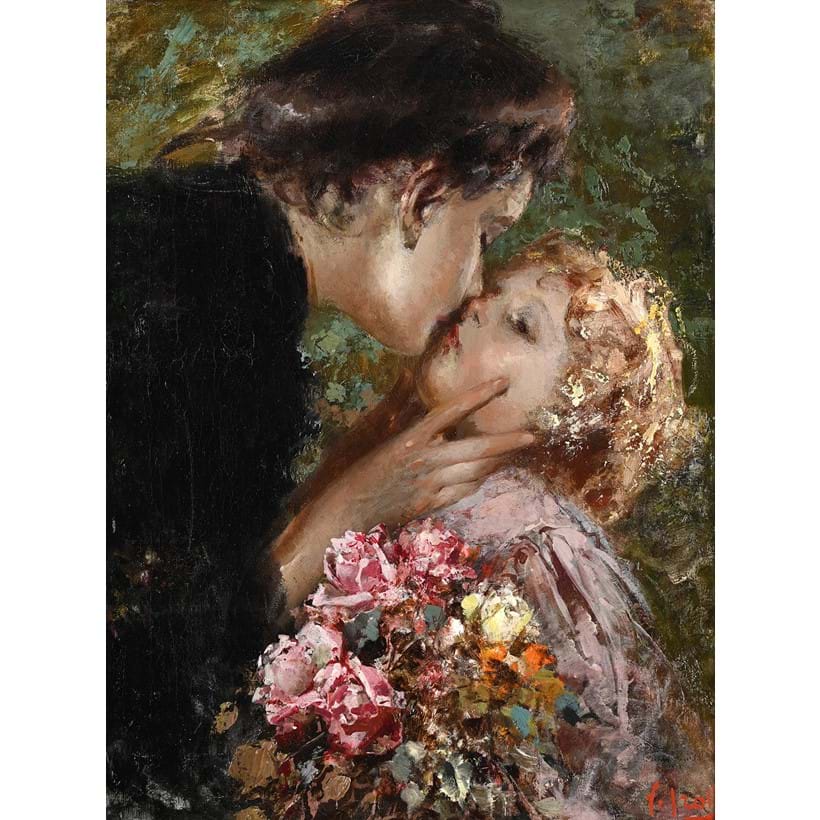 Inline Image - Lot 221: Vincenzo Irolli (Italian 1860 - 1949), 'Maternita', Oil on canvas | Est. £15,000-25,000 (+ fees)