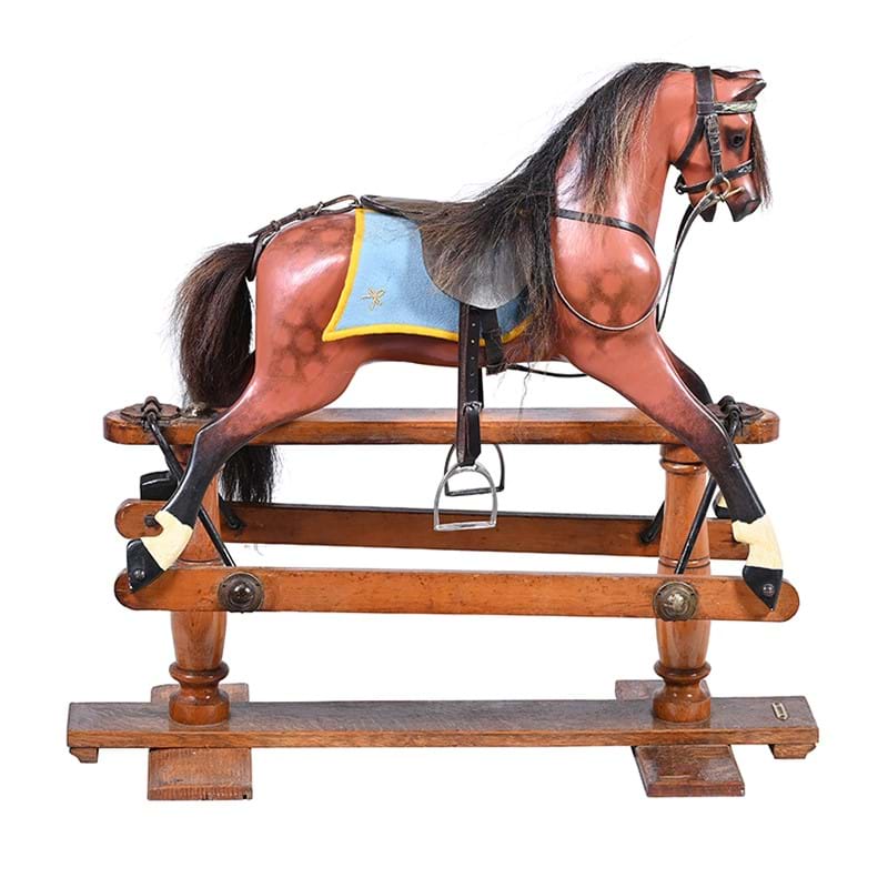 A Lines Brothers 'Sportyboy' Rocking Horse, Mid 20th Century And Later Restored