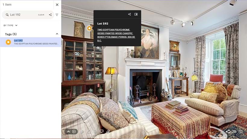 Inline Image - The Search Function: click the magnifying glass icon in the top left corner to search for and locate items easily.