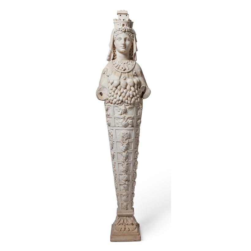 Inline Image - Lot 6: After the Antique, a carved marble grand tour figure of The Ephesian Artemis possibly Italian or French, 19th century | Sold for £187,700