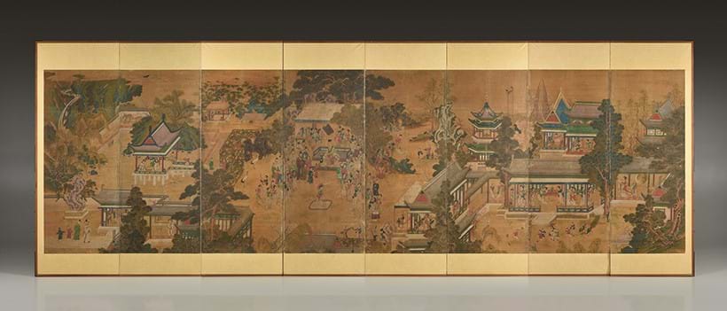 Inline Image - † Lot 48: Attributed to Kim Deuk-sin (金得臣, 1754-1822), Guo Ziyi's Banquet (Gwakbunyang Haengnakdo) | Est. £8,000-12,000 (+ fees)