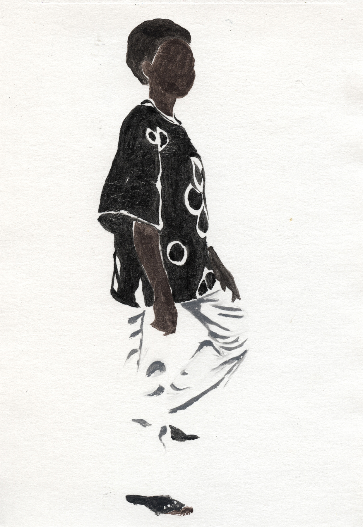 Inline Image - Lot 93: Fungai Marima, 'On A Mission', Monotype on paper | Bidding starts at £50