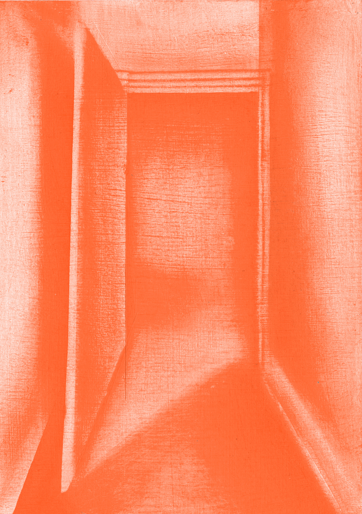 Inline Image - Lot 486: Phoebe Evans, 'Enigma', Oil paint on paper | Bidding starts at £50