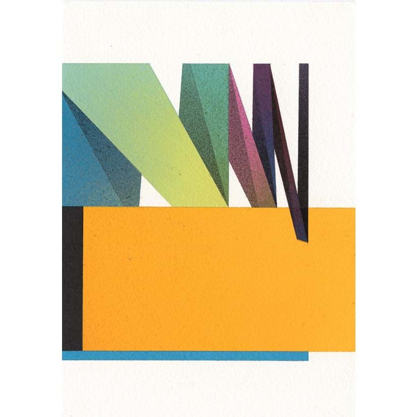 Inline Image - Lot 573: Remi Rough, 'Mondays Are Better in Colour', Graphite and Spray paint on paper | Bidding starts at £50