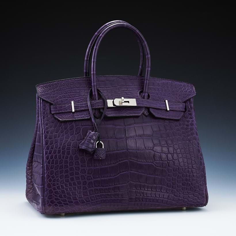 Inline Image - Y Lot 273: Hermès, Birkin 35, a matte amethyst alligator handbag, circa 2012 | Est. £25,000-35,000 (+ fees)