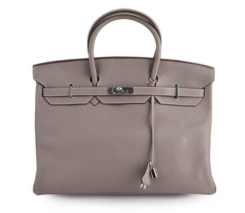 Inline Image - Lot 271: Hermès, Birkin 40, a grey togo leather handbag, circa 2008 | Est. £6,000-8,000 (+ fees)