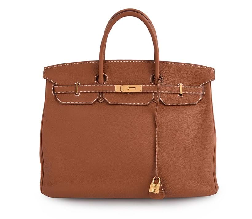 Inline Image - Lot 272: Hermès, Birkin 40, a tan togo leather handbag, circa 2015 | Est. £4,000-6,000 (+ fees)