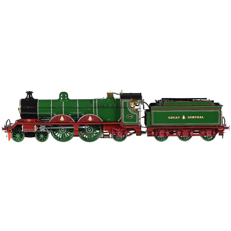 A fine gauge 1 live steam model of the great central class 8b Atlantic 4-4-2 tender locomotive no 192 'Jersey Lillie'