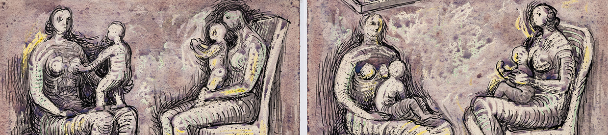 Rediscovered original artwork by Henry Moore | The British Sale | Forum Auctions x Dreweatts | 14 December 2023