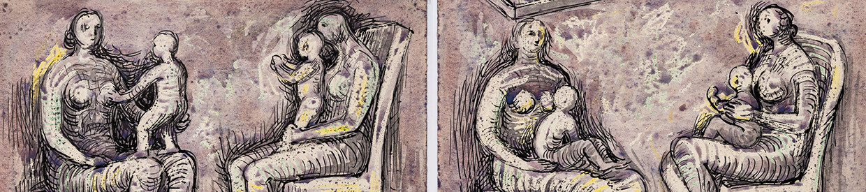 Rediscovered original artwork by Henry Moore | The British Sale | Forum Auctions x Dreweatts | 14 December 2023