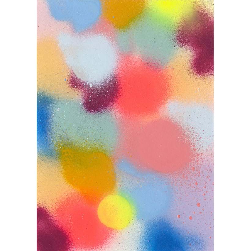 Inline Image - Lot 148: Rana Begum, 'WP 612', Spraypaint on paper | Sold for £600