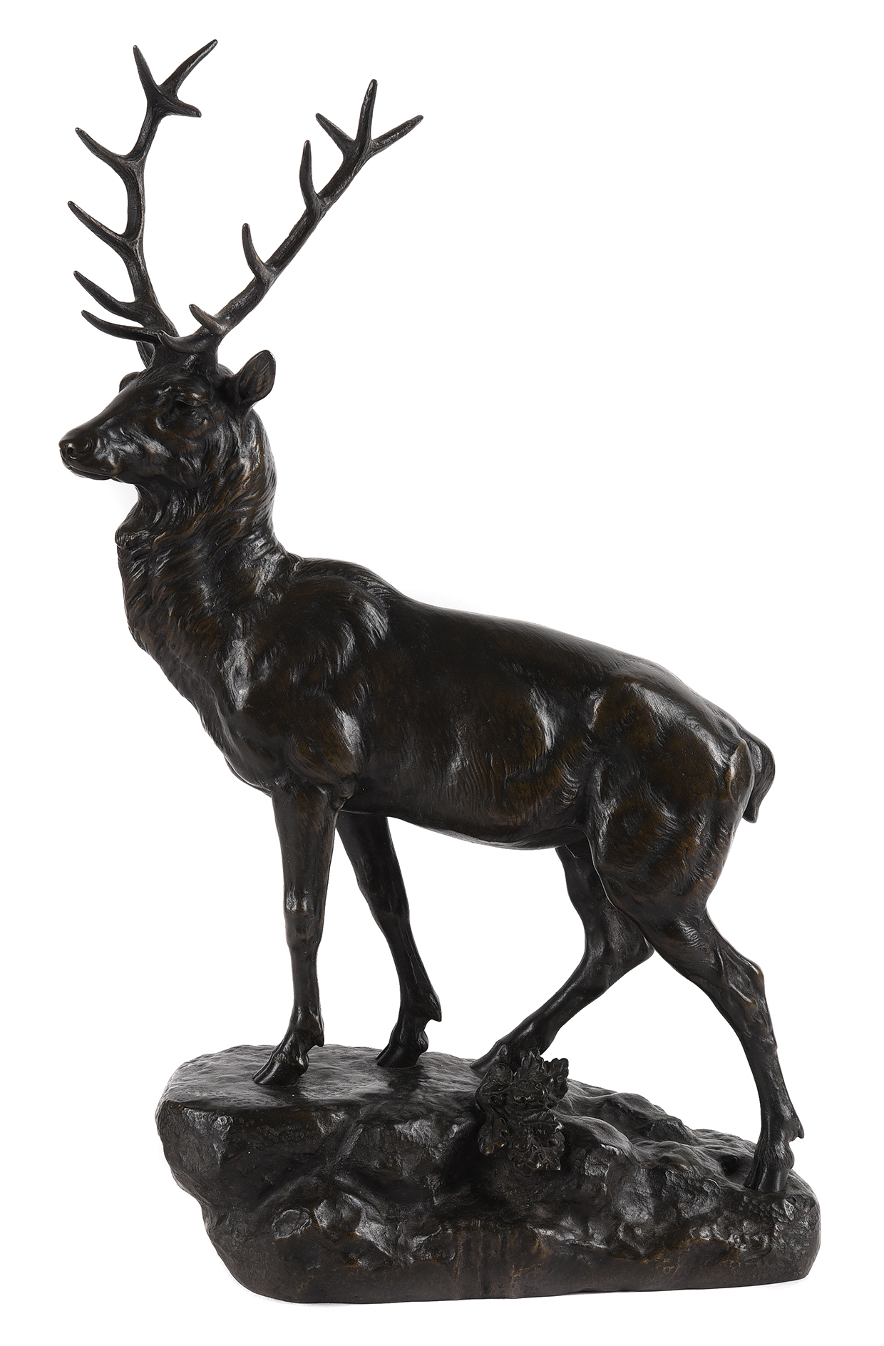 Inline Image - Lot 382: Jules-Edmond Masson (French, 1871-1932), a large bronze model of a stag, early 20th century, French | Est. £400-800 (+ fees)