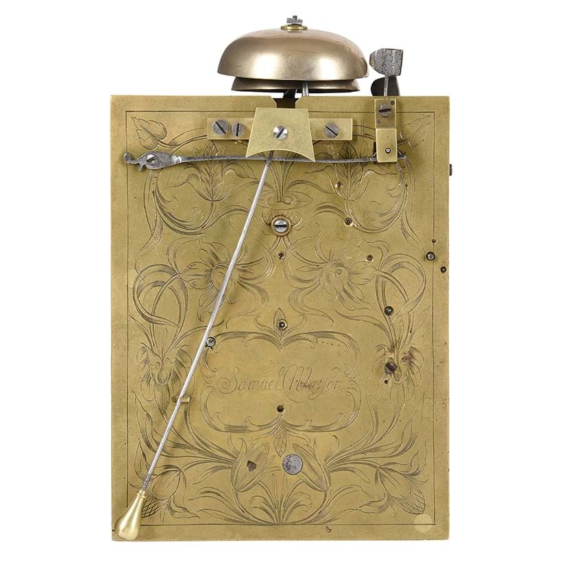 Inline Image - A Fine William and Mary Ebony Table Clock with Silent Pull-Quarter Repeat on Two Bells, Samuel Watson, Coventry or London, Circa 1690 | Est. £4,000-6,000 (+ fees)