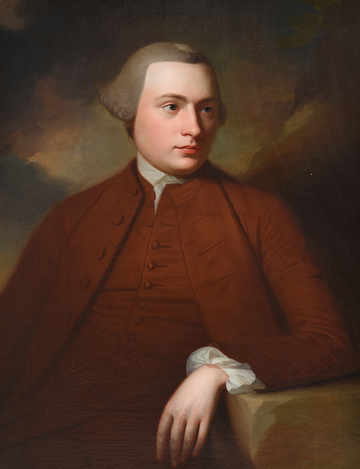 Inline Image - Lot 86: George Romney (British 1736-1802), 'Portrait of James Wilson', Oil on canvas | Est. £20,000-30,000 (+ fees)