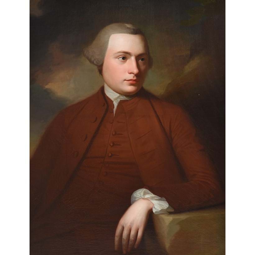 Inline Image - Lot 86: George Romney (British 1736-1802), 'Portrait of James Wilson', Oil on canvas | Est. £20,000-30,000 (+ fees)