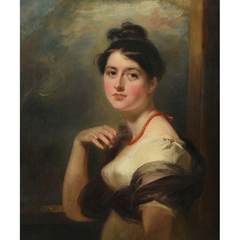 Inline Image - Lot 100: Sir Thomas Lawrence P.R.A (British 1769-1830), 'Portrait of Elizabeth Williams of Gwersylt Park, Denbighshire, wearing a white dress', Oil on canvas | Est. £20,000-30,000 (+ fees)