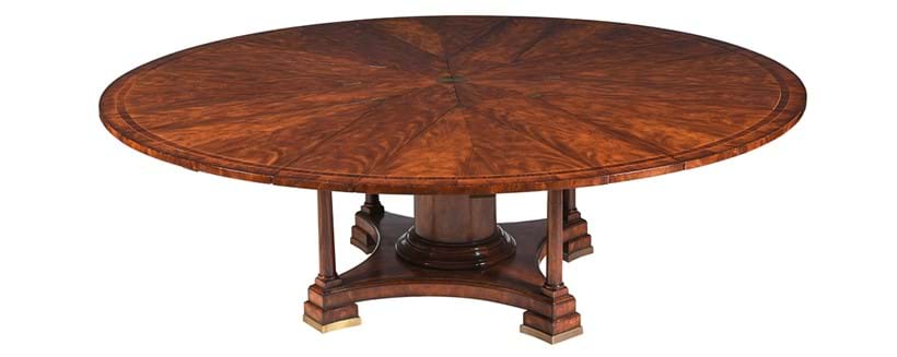 Inline Image - Lot 550: A mahogany extending dining table after the Jupe model, recently manufactured by Brights of Nettlebed | Est. £1,500-2,000 (+ fees)