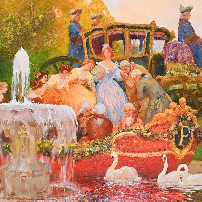 Painting commissioned for French cruise ship known as the ‘Versailles of the sea’ in the 1900s offered at auction | Old Master, British and European Art | 21 February 2024