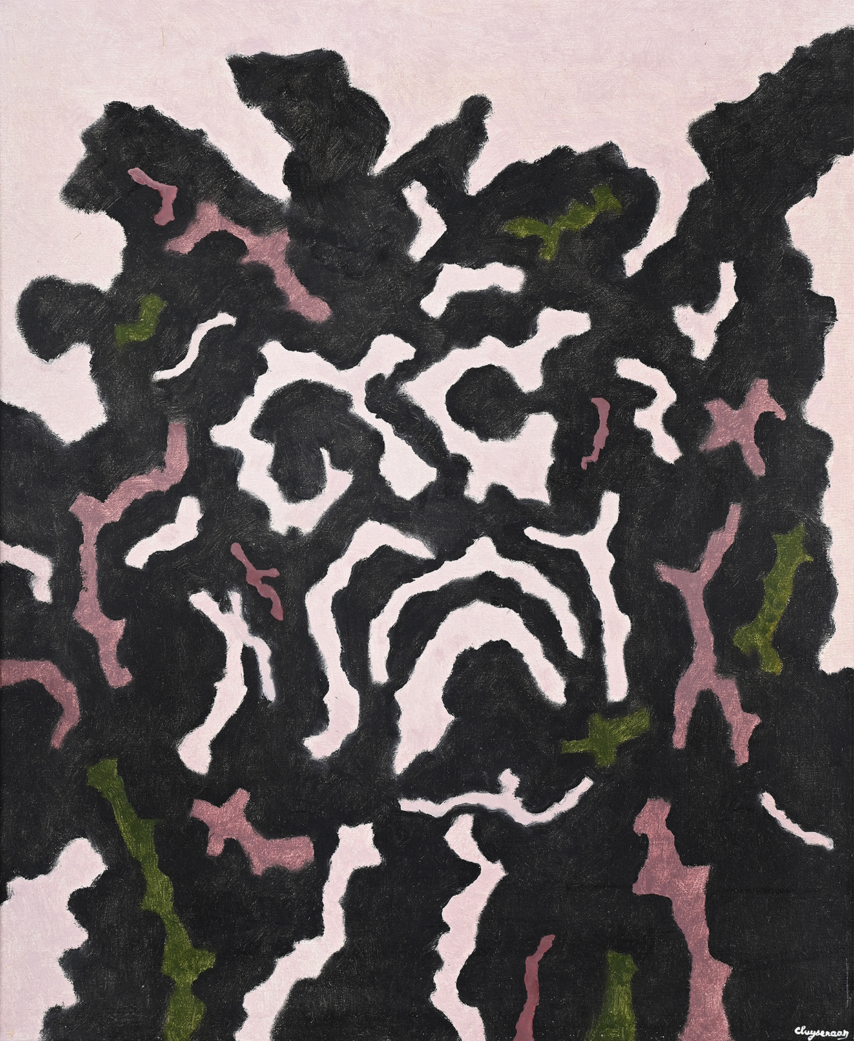 Inline Image - Lot 122: John Cluysenaar (Belgian 1899-1986), 'Visage Imaginaire', Oil on canvas | Est. £300-500 (+ fees)