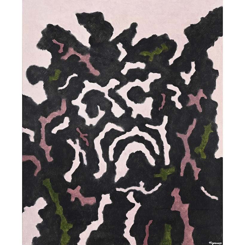 Inline Image - Lot 122: John Cluysenaar (Belgian 1899-1986), 'Visage Imaginaire', Oil on canvas | Est. £300-500 (+ fees)