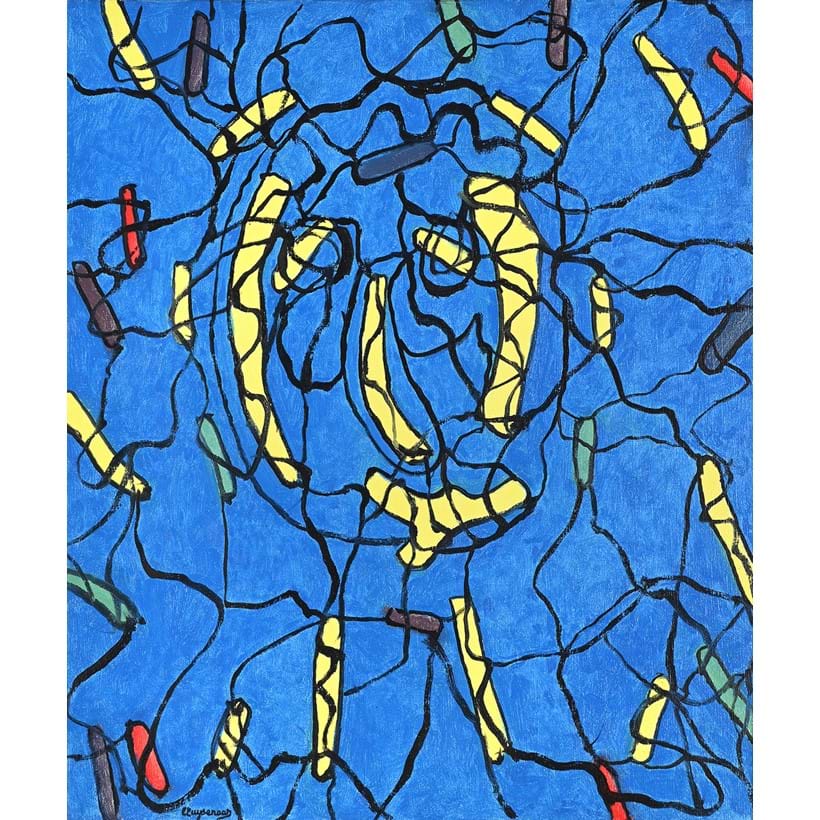 Inline Image - Lot 123: John Cluysenaar (Belgian 1899-1986), 'Visage Imaginaire', Oil on canvas | Est. £300-500 (+ fees)