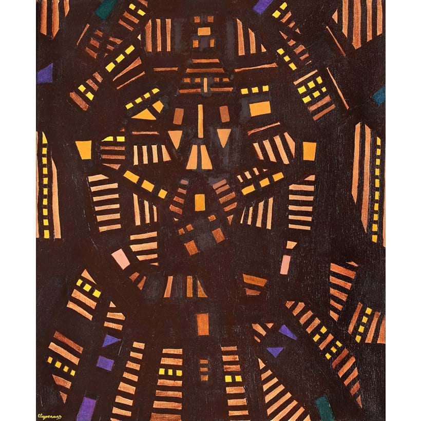 Inline Image - Lot 124: John Cluysenaar (Belgian 1899-1986), 'Composition Abstraite', Oil on canvas | Est. £300-500 (+ fees)