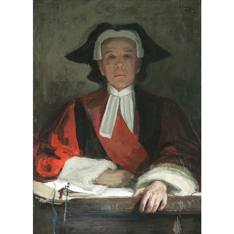 Inline Image - Fig 1: John Lavery, The Black Cap, Mr Justice Darling, 1905, The Inner Temple, London