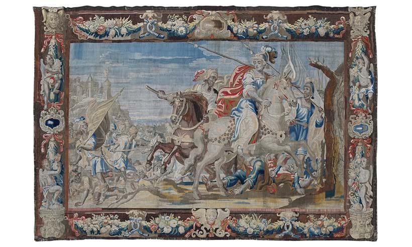 Inline Image - Lot 20: A Brussels historical tapestry from the life of Alexander the Great, late 17th century | Est. £15,000-25,000 (+ fees)