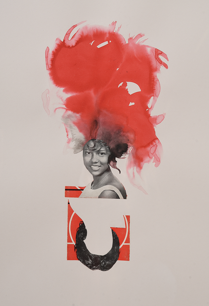 Inline Image - Lorna Simpson (American b. 1960), ‘Redd’, ink and collage on paper | Est. £10,000-15,000 (+ fees)