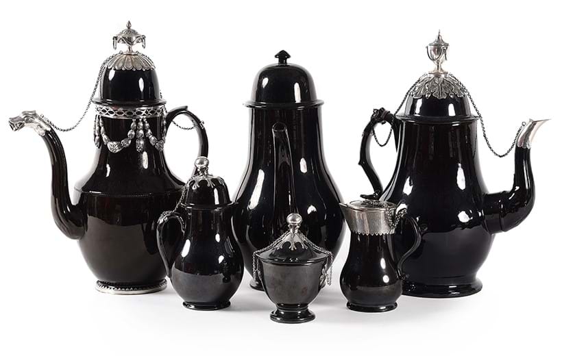 Inline Image - A group of black-glazed wares from the Belgian pottery in Namur | Est. £2,000-3,000 (+ fees)